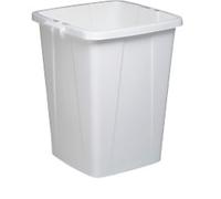DURABLE DURABIN Waste Bin 90 L White PP (Polypropylene) 1800474010 Square