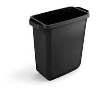 Durable DURABIN Waste Bin Eco Black - 60 Litre - Blue Angel Certified - Made from Recycled Plastic - For Waste Collection or Recycling