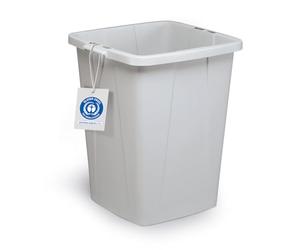 Durable DURABIN Waste Bin Eco Black - 90 Litre - Blue Angel Certified - Made from Recycled Plastic - Ideal for Waste Collection or Recycling