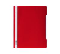 Durable Durable Clear View Report Folder Extra Wide A4 Red (Pack 50) 257003