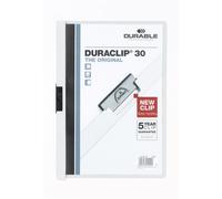 Durable DuraClip 2227-02 Clip File for 1-30 Sheets A4 - White (Pack of 5) White