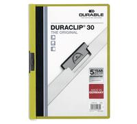 DOSSIER Clip DURACLIP PVC A4 2200 Metal Clamp 30h Light Green