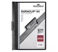 Durable Duraclip 60 report cover PVC Black Transparent