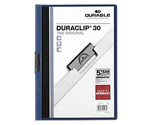 DURABLE Duraclip Clip Files A4 30 sheets 3 mm Blue