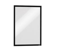 Durable DURAFRAME A3 Magnetic Display Frames for Metal Surfaces - Anti-Glare Sign and Poster Holders - 5 Pack - Black - Perfect for Fridges and Whiteboards