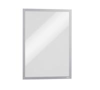 Durable DURAFRAME A3 Magnetic Display Frames for Metal Surfaces - Anti-Glare Sign and Poster Holders - 5 Pack - Silver - Perfect for Fridges and Whiteboards