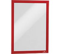 DURABLE DURAFRAME A4 Display Frame Adhesive Red 4882-03 Pack of 10