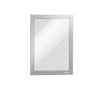 Durable DURAFRAME Self-Adhesive Magnetic Frame | A5 Format In Silver | Pack of 10 Frames | Document Frame for Professional Internal Signage