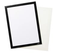 Durable DURAFRAME GRIP Fabric Adhesive Magnetic Signage Frame | A4 | Black | Size: 1 Pack Durable Black 1 Pack