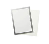 Durable DURAFRAME GRIP Fabric Adhesive Magnetic Signage Frame | A4 | Silver