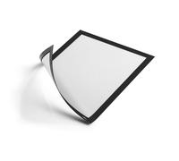Durable Duraframe Magnetic Display Frame Self Adhesive A4 Black Pack 5