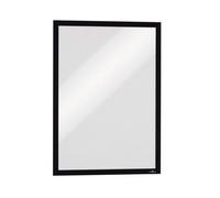Durable DURAFRAME A3 Magnetic Display Frames for Metal Surfaces - Anti-Glare Sign and Poster Holders - 5 Pack - Black - Perfect for Fridges and Whiteboards