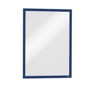 Durable DURAFRAME Magnetic Document Signage Frame for Metal | 5 Pack | A3 Blue