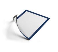 Durable Duraframe Magnetic Document Signage Frame For Metal - 5 Pack - A4 Blue