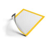 Durable Duraframe Magnetic Document Signage Frame For Metal - 5 Pack - A4 Yellow
