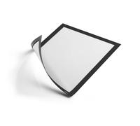 Durable DURAFRAME Magnetic Document Signage Frame for Metal | 5 Pack | A5 Black