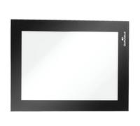 Durable DURAFRAME Magnetic Document Signage Frame for Metal | 5 Pack | A6 Black