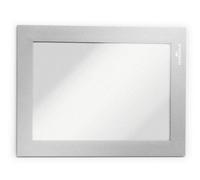 Durable Duraframe Magnetic Document Signage Frame For Metal - 5 Pack - A6 Silver