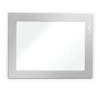 Durable Duraframe Magnetic Document Signage Frame for Metal, 5 Pack, A6 Silver