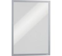 Durable DURAFRAME Magnetic Frame | A3 Format in Silver | Pack of 5 Frames | Docu
