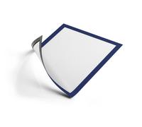 Durable DURAFRAME Magnetic A4 Display Frames for Metal Surfaces - Dark Blue - Pack of 5 - A4 Sign Holder - For Fridges, Whiteboards and Metal Boards