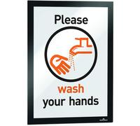 Durable DURAFRAME Magnetic Frame | A4 Format in Black | Pack of 5 Frames | Docum