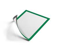 DURABLE Duraframe Magnetic Document Frame 13733DR - A4 Green - Pack of 5
