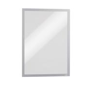 Durable DURAFRAME Magnetic Signage Frame for Metal | 5 Pack | A3 Silver