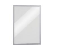 Durable Duraframe Magnetic Signage Frame For Metal - 5 Pack - A3 Silver
