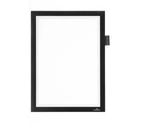 Durable DURAFRAME NOTE Magnetic Document Frame for Metal | A4 Black