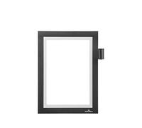 Durable DURAFRAME Note Self-Adhesive Magnetic Frame | A5 Format in Black | Pack of 1 Frames | Includes Universal Pen Holder |