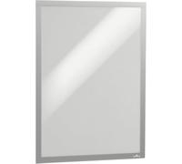 Durable DURAFRAME UV Poster Adhesive Magnetic Signage Frame | A2 Silver