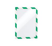 Durable Duraframe Security Self-Adhesive A4 Green/White Pack 2 - 4944131