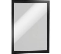 Durable DURAFRAME Self-Adhesive A4 Magnetic Frame for Solid Surfaces - Black - Pack of 10 - A4 Sign Holder for Indoor Wall and Door Use