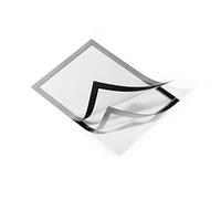 Durable DURAFRAME Self-Adhesive Frame | A4 Silver | Pack of 2 | Document Frame For Professional Internal Signage | Self-Adhesive Attachment
