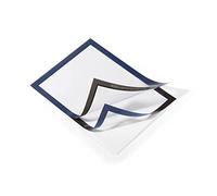 Durable Duraframe Self Adhesive Magnetic Signage Frame - 10 Pack - A4 Blue