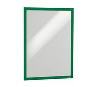 Durable DURAFRAME Self Adhesive Magnetic Signage Frame | 2 Pack | A3 Green