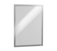 Durable DURAFRAME Self Adhesive Magnetic Signage Frame | 2 Pack | A3 Silver Durable Silver 2 Pack