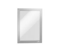 DURABLE Magaframe A5 Display Frame Adhesive, Magnetic Silver 487123 23.6 x 17.6 cm Pack of 2