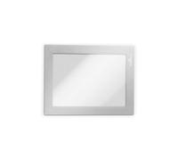 Durable DURAFRAME Self Adhesive Magnetic Signage Frame | 2 Pack | A6 Silver
