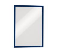 Durable Duraframe Self Adhesive Magnetic Signage Frame, 6 Pack, A3 Blue