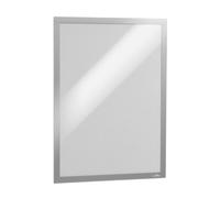 Durable DURAFRAME Self-Adhesive Magnetic Frame | A3 Format In Silver | Pack of 1 Frames | Document Frame for Professional Internal Signage