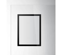 Durable DURAFRAME SUN Static-Cling Magnetic Frame | A4 Format in Black | Pack of 2 Frames | UV and Heat Resistant | Ideal for Retail Shop Windows