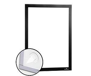 DURABLE DURAFRAME Wallpaper A4 Display Frame Magnetic Black Adhesive PVC (Polyvinyl Chloride) 484301 25 (W) x 0.3 (D) x 32.5 (H) cm 484301