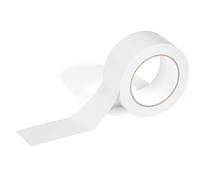 DURABLE DURALINE Floor Marking Tape BASIC - Self-Adhesive Temporary Marking Tape - 33 Metre Roll - Quick & Easy Application - Perfect for Temporary Marking & Identification of Hazards - White