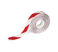 Durable Floor Marking Tape Duraline - Self-Adhesive and Anti-Slip Floor Tape - 50mm x 0.5mm x 30m (WxHxL) - Red and White 30 Metre Roll