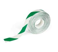 Durable DURALINE Safety Non-Slip Hazard Warning Tape | 50mm x 30m | Green/White