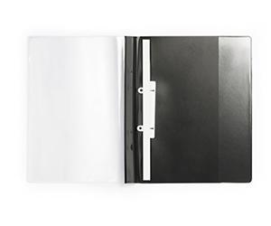 Durable Duraplus De Luxe 258901 Clear View Presentation Folder A4 - Black (Pack of 25)