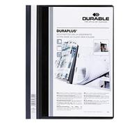 Durable Duraplus HUNKE & Yoke Domestic Clear View Folders, Durable Film, DIN A4, Black
