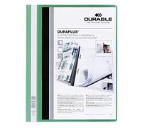 Durable DURAPLUS Presentation Folder - Pack of 25 A4 Green Folders - Ideal for Storing Presentations, Invoices, Quotations, School Work & More